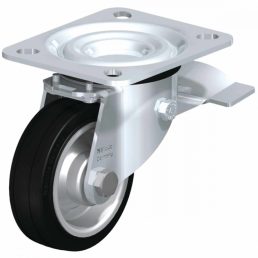   GRANIT Tömörgumis kerékfékes kormányhozható kerék Ø200 mm