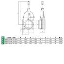Tolózár hidraulika munkahengerrel 00381070 - 4"