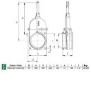 Tolózár hidraulika munkahengerrel 00381073 - 8"