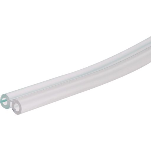 Dupla légcső PVC, 7x13 mm, zöld csík