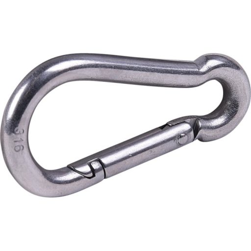 Rozsdamentes acél horog , 6 x 60 mm