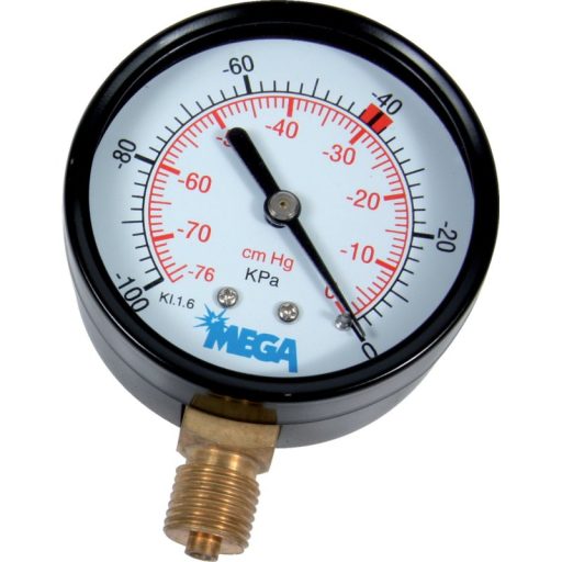 Vákuummérő Ø 63 mm, 1/4 coll KM bevont ház