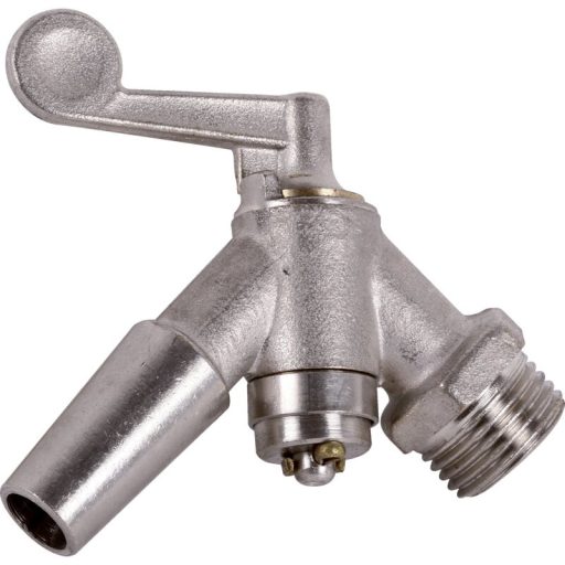 Vákuumcsap ívelt 1/2 coll KM nikkelezve