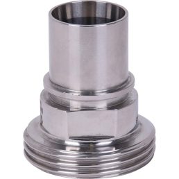   Tömlőcsatlakozó rozsdamentes acél NW 38 AG-val, 1 1/2 hüvelykes tömlőhöz