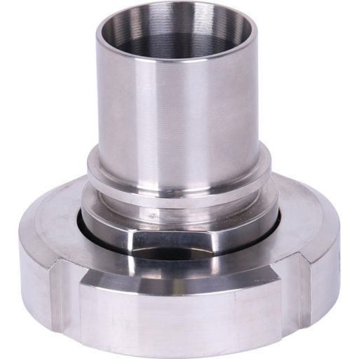 Tömlőcsatlakozó rozsdamentes acél NW 38, 1 1/2 hüvelykes tömlőhöz