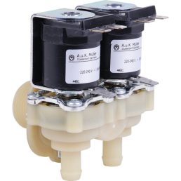   Mágneses vízszelep 230 V, 1 x AG 3/4 hüvelyk, 2 x 10,5 mm-es kifolyó alul