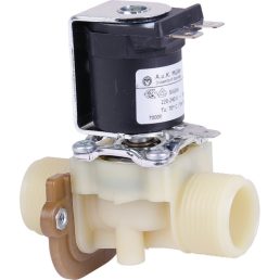  Mágneses vízszelep 230 V, 1 x AG 3/4 hüvelyk, 1 x AG 3/4 hüvelyk