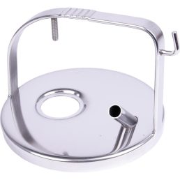   Tejesvödör fedele rozsdamentes acél, OD 17 mm, a konzol magassága: 143 mm