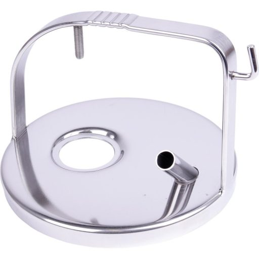 Tejesvödör fedele rozsdamentes acél, OD 17 mm, a konzol magassága: 143 mm