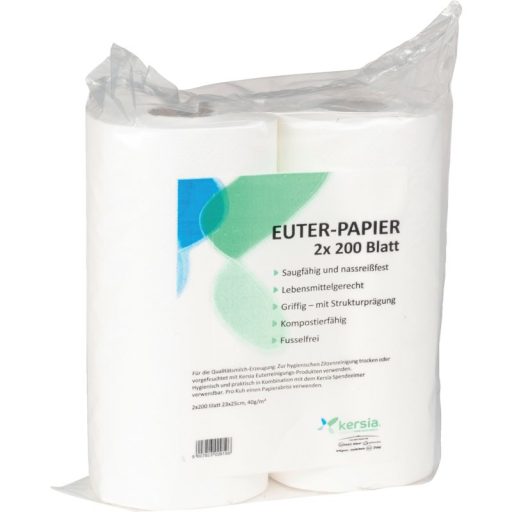 Tőgypapír 200 lap dupla tekercs (2 tekercs/csom.)