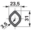 Weasler kardántengely AW10, 610 mm