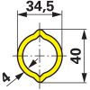 La Magdalena kardántengely 05-ös méret, 580 mm citromprofillal