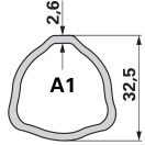 Bondioli & Pavesi kardántengely G1, 860 mm