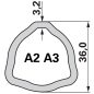 Bondioli & Pavesi kardántengely G2, 1210 mm