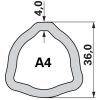 Bondioli & Pavesi kardántengely G4, 860 mm