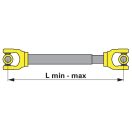 Bondioli & Pavesi kardántengely G7, 860 mm, munkagépoldali külső villa nélkül traktoroldali 1 3/8-6