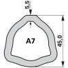 Bondioli & Pavesi kardántengely G8, 1210 mm, külső villák nélkül