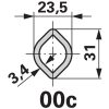 Walterscheid kardántengely W2100, 1010 mm, SD05 perselyfenékkenéssel