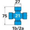 Walterscheid kardántengely W2300S, 1210 mm, SD25Z perselyfenékkenéssel