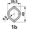 Walterscheid kardántengely-fél W2400, 1130 mm, SD25 külső, 1b