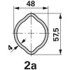 Walterscheid kardántengely-fél W2400, 1115 mm, SD25Z belső, 2a, külső villa nélkül