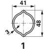 Walterscheid kardántengely W2300, SD15Z, 1410 mm alsó perselykenéssel