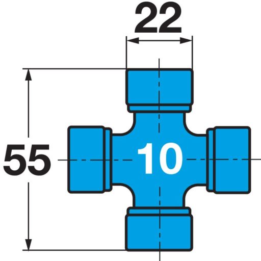 Walterscheid kardántengely W2100, 1210 mm, SD05 alsó perselykenéssel