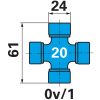 Walterscheid kardántengely W2200, 560 mm, ST15 alsó perselykenéssel