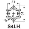 Walterscheid kardántengely W2400S, 560 mm, ST25 alsó perselykenéssel