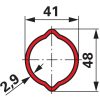 Weasler kardántengely AW21, 760 mm, nyírócsapos tengelykapcsolóval 1600 Nm