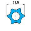 Weasler kardántengely AW35S, 760 mm, nyírócsapos tengelykapcsolóval 2920 Nm