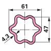 Weasler kardántengely AW35S, 760 mm, nyírócsapos tengelykapcsolóval 2920 Nm