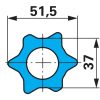 Weasler kardántengely AW36, 860 mm, nyírócsapos tengelykapcsolóval 2920 Nm