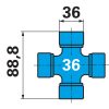 Weasler kardántengely AW36, 1010 mm, nyírócsapos tengelykapcsolóval 2920 Nm