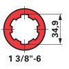 Weasler kardántengely AW36, 710 mm, nyírócsapos tengelykapcsolóval 1 3/4-6 3330 Nm