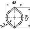 Weasler nagy hajlásszögű kardántengely AW35-80, 1010 mm, dupla