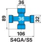 Walterscheid nagy hajlásszögű kardántengely PWZ580, SPF25Z, 1410 mm, K68/22R, 2000 Nm
