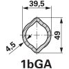 Walterscheid nagy hajlásszögű kardántengely WWZ2480, SD25, 1010 mm