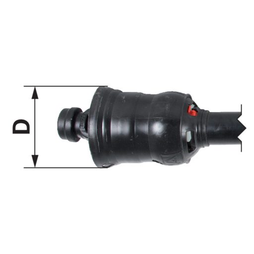 Weasler nagy hajlásszögű kardántengely AW36-80, 1210 mm, amerikai típus