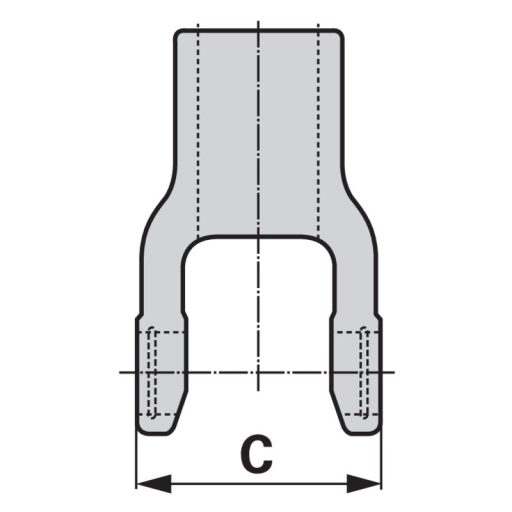 Weasler nagy hajlásszögű kardántengely AW35S-80, 1010 mm