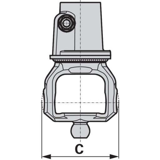 Weasler nagy hajlásszögű kardántengely AW21-80, 1210 mm, dupla