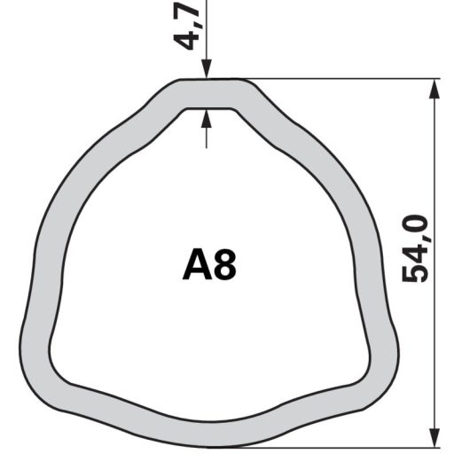 Weasler nagy hajlásszögű kardántengely AB8-80, 1210 mm, amerikai típus