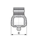 Bondioli & Pavesi nagy hajlásszögű kardántengely G2, 860 mm