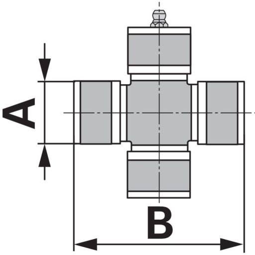 Bondioli & Pavesi nagy hajlásszögű kardántengely G8, 860 mm