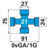 Walterscheid nagy nyílásszögű kardántengely-fél WH2380, külső, SDF15, 1125 mm, 0vGA