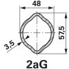 Walterscheid nagy hajlásszögű kardántengely PWE480, SPGF25Z, 1210 mm