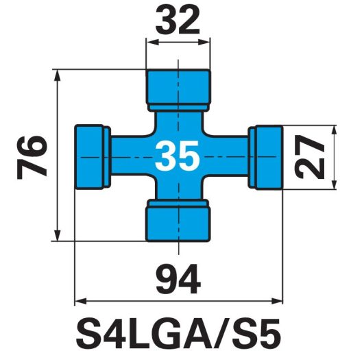 Walterscheid nagy hajlásszögű kardántengely WWE2480S, SDF25Z, 1310 mm