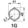 Walterscheid széles szögű kardántengely WWE2380, STF15, 710 mm