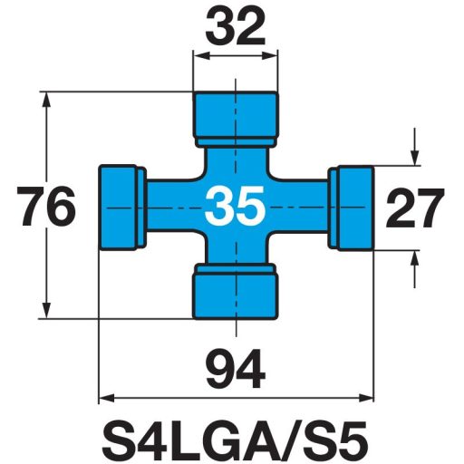 Walterscheid széles szögű kardántengely PWE480S, SPGF25Z, 1210 mm alsó perselykenéssel