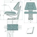 GRANIT mechanikus rugózású ülés 24000079